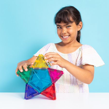 CONNETIX Light Star Pack Kreatywne klocki magnetyczne z podświetleniem 28 elementów