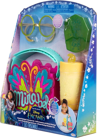 Disney Zestaw kostium dla dzieci Mirabel Madrigal strój karnawałowy Encanto 109-123 cm 5-6 lat + akcesoria Nasze magiczne Encanto