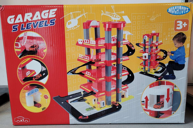 OUTLET Mochtoys Garaż 5-poziomowy z jezdnią WYBRAKOWANY