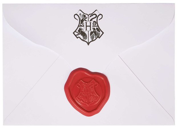 OUTLET Harry Potter Hedwiga Interaktywna biała sowa z listem + akcesoria Dźwięk 23 cm 5+ WADLIWA