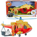 Zestaw Strażak Sam Żółty Helikopter ratunkowy Wallaby 2 światło dźwięk + figurka i akcesoria 3+ Simba