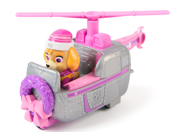 Psi Patrol świąteczny Pojazd z figurką Skye Helikopter i Figurka