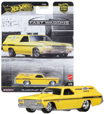 Hot Wheels Premium Car Culture Kultowe Auta '70 Chevrolet Chevelle SS Wagon