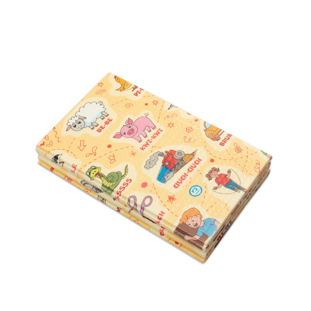 Humbi Gruba Mata Edukacyjna 2w1 z pianki XPE 180x120cm Onomatopeje polski alfabet odgłosy zwierząt nauka dźwięków