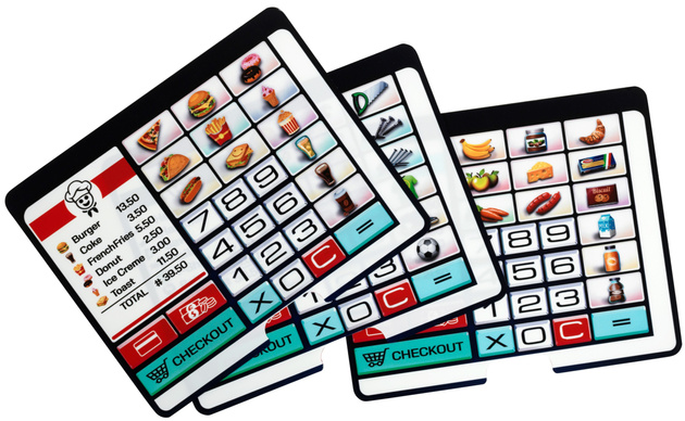 Zabawkowa kasa dla dzieci sklep z akcesoriami zestaw 41 elementów Klein