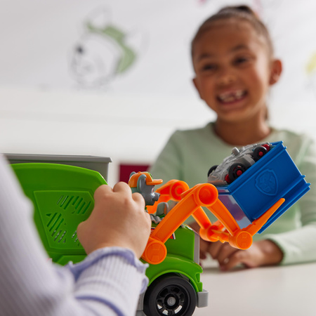 Psi Patrol Rocky Śmieciarka Pojazd Ratunkowy Deluxe Z Figurką I Akcesoriami