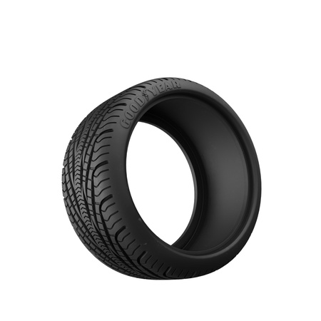 CaDA Zestaw licencjonowanych opon Goodyear 1:10 do pojazdów RC i modeli statycznych 4 elementy D014-003