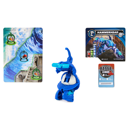 Bakugan Hammerhead Niebieska figurka bitewna transformująca + karty