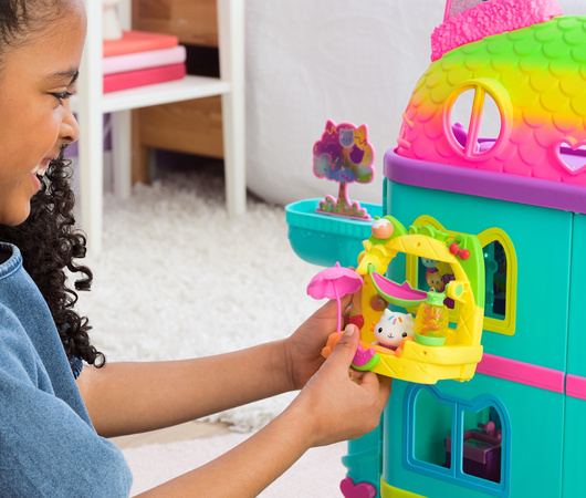 Koci domek Gabi zestaw Balkonik owocowa impreza figurka Łakotka + akcesoria