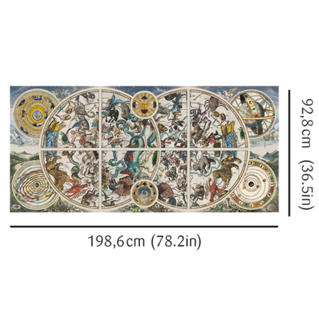 Puzzle Tradycyjne Trefl Prime 9000 elementów UFT Ancient Celestial Maps + plakat