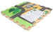 Mata podłogowa edukacyjna 120x120 Grube puzzle piankowe 4 szt. Humbi Miejskie ulice Miasto Miasteczko Drogi
