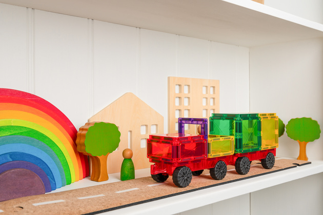 CONNETIX Rainbow Motion Pack Kreatywne klocki magnetyczne 24 elementy