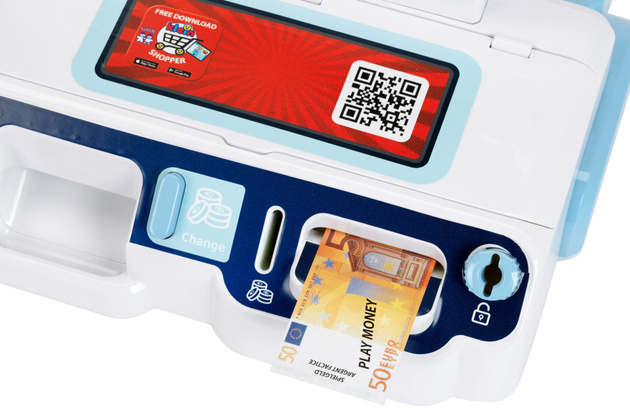 Zabawkowa kasa dla dzieci sklep z akcesoriami zestaw 41 elementów Klein