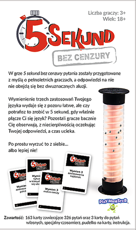 Gra 5 sekund Bez cenzury dla dorosłych Trefl towarzyska imprezowa