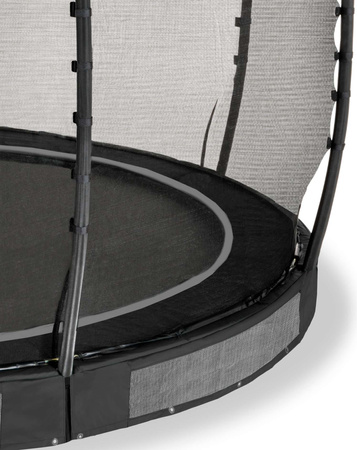 Trampolina ogrodowa z siatką zabezpieczającą do gruntu Allure Premium 366 cm czarna