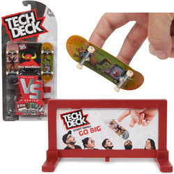 Tech Deck zestaw 2 x fingerboard mini deskorolka Toy Machine w zestawie z przeszkodą