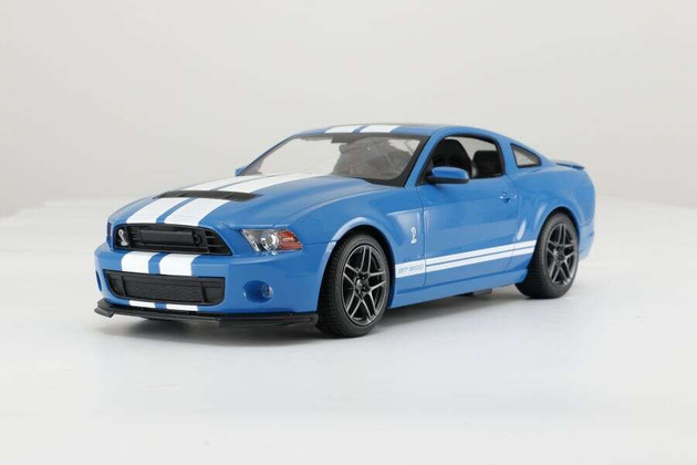 Zdalnie sterowane auto Ford Shelby GT500 RC niebieski pojazd sportowy 1:14 Rastar