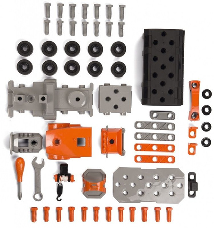 Zestaw 2W1 Ciężarówka z dźwigiem + czarna walizka i narzędzia Black and Decker Smoby