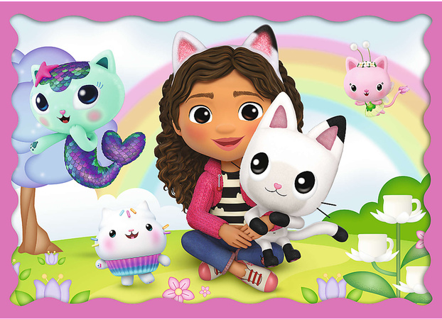 Puzzle Koci Domek Gabi Trefl 4 układanki