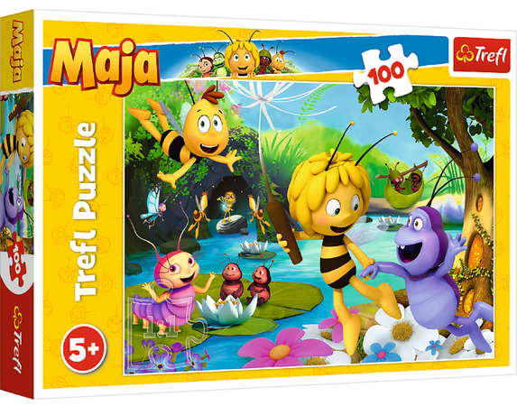 Trefl 16361 Puzzle 100 Pszczółka Maja i przyjaciele 5+
