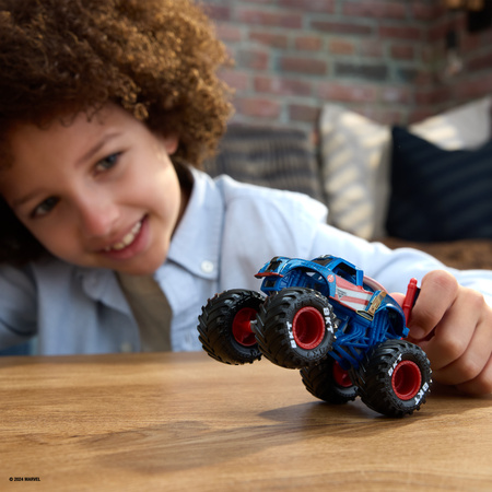 Monster Jam Auto Monster Truck Marvel seria 2 pojazd Kapitan Ameryka 1:64
