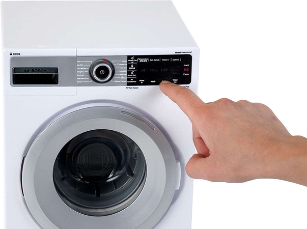 Duża Pralka Bosch dla dzieci z przepływem wody światłem dźwiękiem Klein