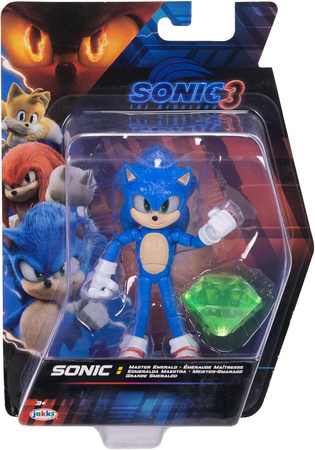 Figurka Sonic 3 The Hedgehog 12 cm + szmaragd