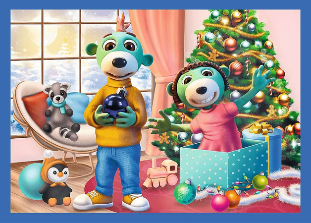 Trefl Puzzle 4w1 U Treflików pada śnieg Układanki dla Najmłodszych 3+