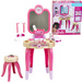 Barbie Duża Toaletka Studio Piękności Z Lampą Do Paznokci Hybryd 96 Cm