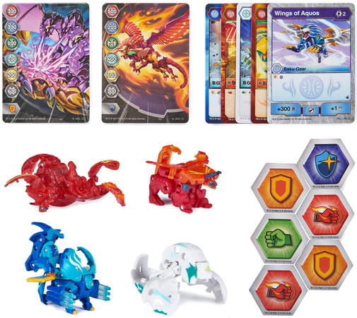 Bakugan Legends Bitewny Zestaw Kolekcjonerski Battle Collection Pack Cycloid + 5 figurek i karty