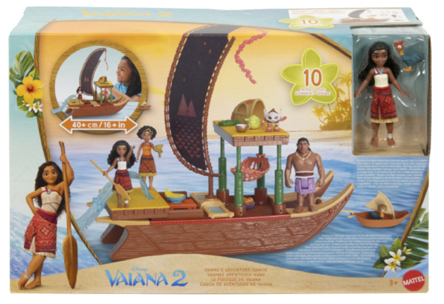 Zestaw figurka i akcesoria Disney Vaiana 2 Adventure Canoe 10 elementów