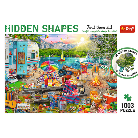 Puzzle Wycieczka kamperem Hidden Shapes 1003 elementy Trefl 10677