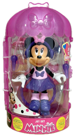 Laleczka figurka Myszka Minnie z zestawem strojów Jet Set