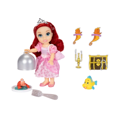 Mini lalka Disney Mała Syrenka Arielka 16 cm + akcesoria