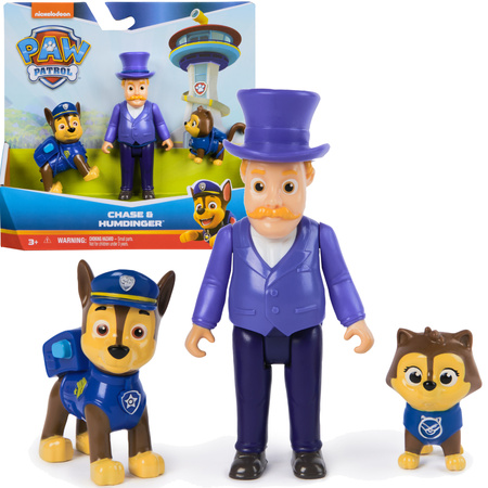 Psi Patrol Kocia Załoga figurki Chase Burmistrz Humdinger i kotek Zatoka Przygód