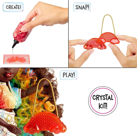 Lalka Rainbow High Creative Crystals Iris Bow zestaw do tworzenia akcesoriów