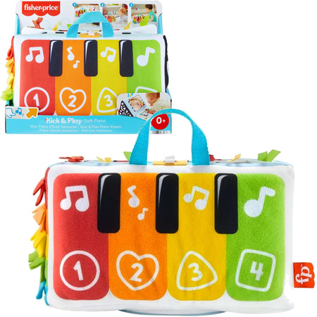 Fisher Price Soft & Play Miękkie Pianino dla niemowląt z lusterkiem