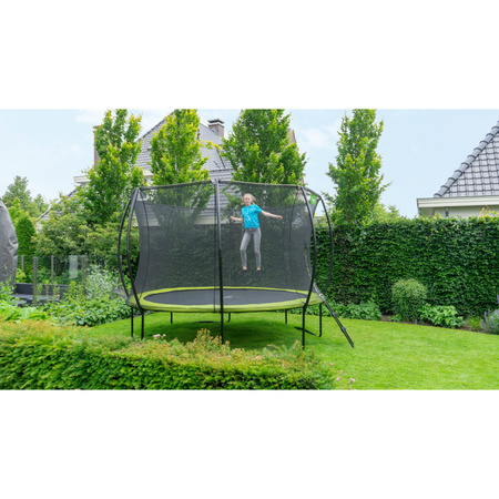 Trampolina ogrodowa z siatką zabezpieczającą Silhouette 427 cm zielona