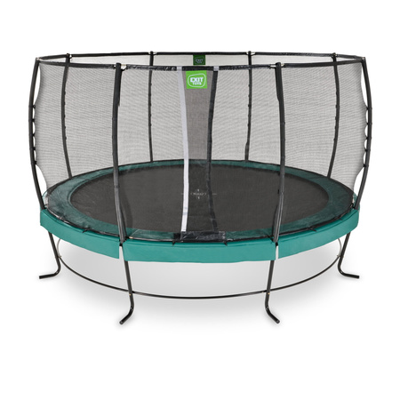Trampolina ogrodowa z siatką zabezpieczającą Lotus Premium 427 cm zielona