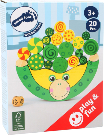 Drewniana Balansująca Żabka Gra Zręcznościowa Small foot