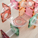 CONNETIX Pastel Ball Run Expansion Pack Kreatywne klocki magnetyczne 80 elementów