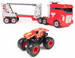 Monster Jam zestaw z transporterem i pojazdem 1:64 Launch n' Go Hauler Max-D