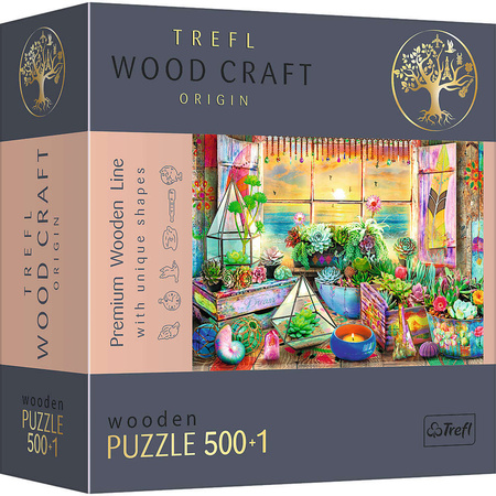 Puzzle Drewniane 500 elementów Domek na plaży Wood Craft