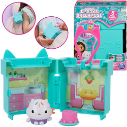 Koci Domek Gabi Łakotek figurka Cakey Cat minibox pokój breloczek Gabby's Dollhouse