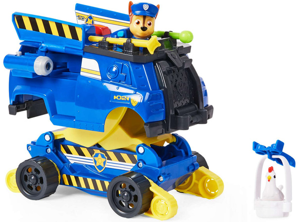Psi Patrol Rise and Rescue Chase figurka i transformujący pojazd radiowóz policyjny