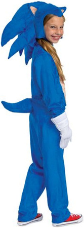 OUTLET Strój karnawałowy Sonic dla chłopca dziewczynki Jeż Kostium Przebranie 125-135 cm (7-8 lat) POWYSTAWOWY