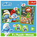 Trefl Puzzle 2w1 + memos Wesołe zabawy Smerfów The Smurfs dzień 3+