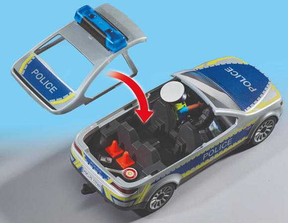 Playmobil Action Heroes Radiowóz policyjny z syreną i światłami 24 elementy