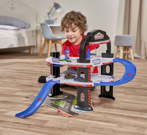 Majorette 60-lecie Duży 3-piętrowy Urban Garaż + pojazd miejski