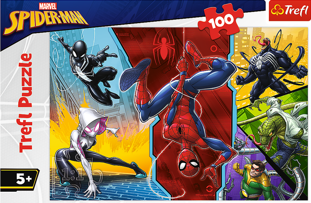 Trefl Puzzle Spider-Man do góry nogami 100 elementów